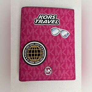 Michael Kors Pink Travel Passport Holder